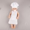 15 Days Newborn Shoot Chef Apron Bebe Photo Accessories Set Baby Photogrpahy Props New Born Doll Hat Food Cook Costume Studio