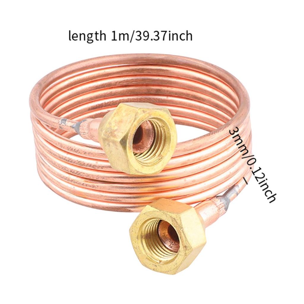 Koelkastbuis DIY Capillaire Buis 3 mm Flexibele Spiraal Koperen Buizen voor Koelkast Koelkast Hardware Gereedschap