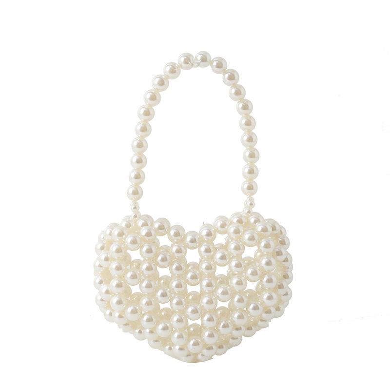 Adorable Little Bag for Children - Little Princess Trendy Pearl Mini Handbag for Cross-body or Shoulder Wear