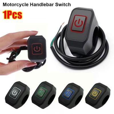 1Pcs New Headlight Horn Control Motorcycle Handlebar Switch ON OFF Buttton Waterproof Modified Switch 12V 22mm Control Switch