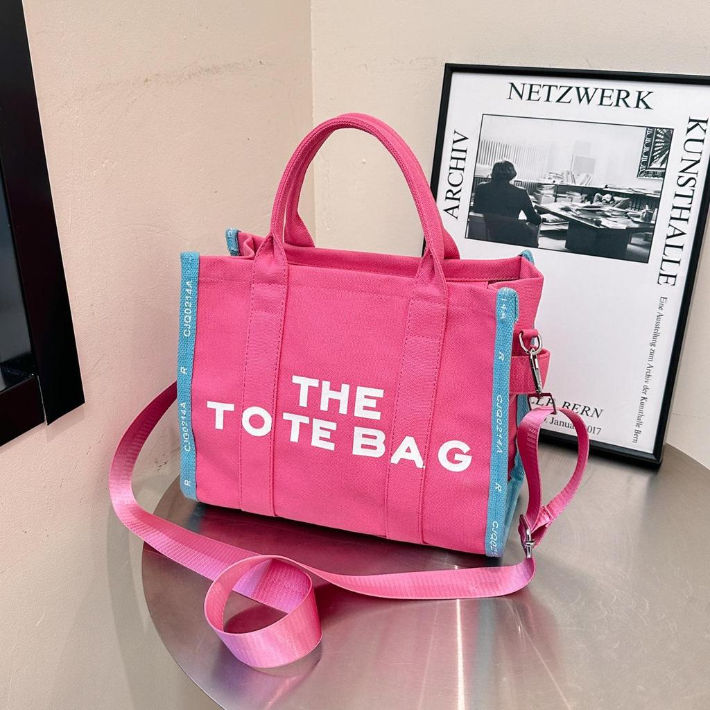 Damska torba płócienna typu tote o dużej pojemności