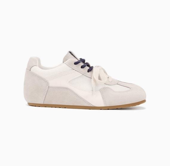 Cowhide version Su Yinyin, the same 5cm inner height increase, color matching, versatile casual sports shoes, German training shoes, women's Forrest G