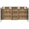 Bathroom Cabinet Set 3 pcs 116 x 16 x 62.5 cm Engineered Wood