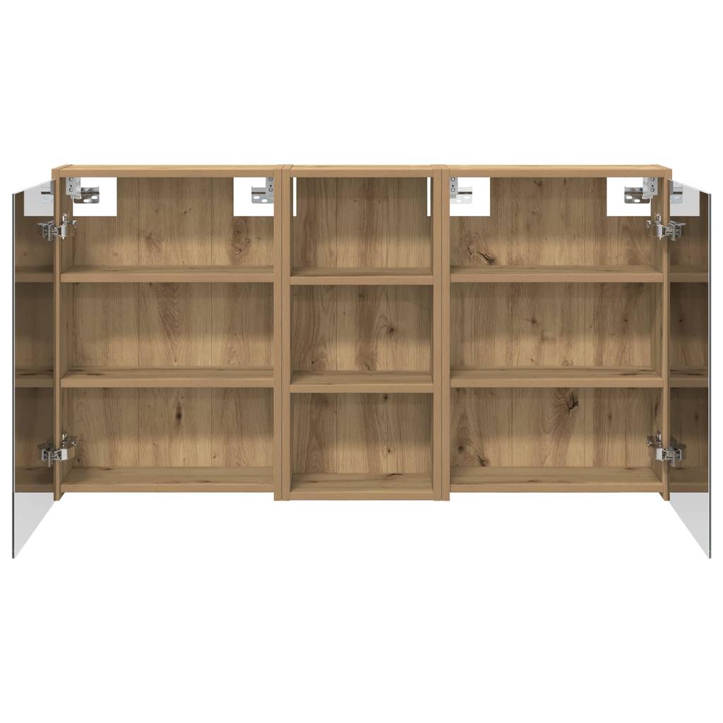 Bathroom Cabinet Set 3 pcs 116 x 16 x 62.5 cm Engineered Wood