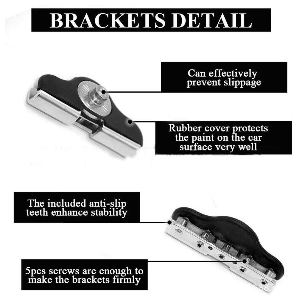 KIMISS Universal Hood LED Work Light, Adjustable Work Light Hood Mounting Bracket 304 Stainless Steel Car Truck Pickup SUV