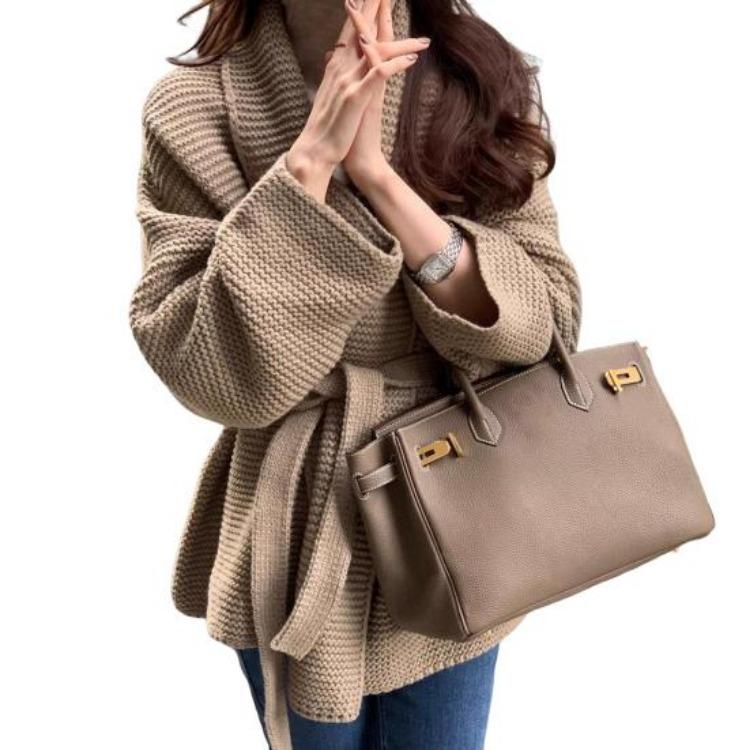 

Oversized Women Sweater Cardigan Knitted Casual Long Sleeve Open Front Coat Warm Winter Fall Outerwear хаки