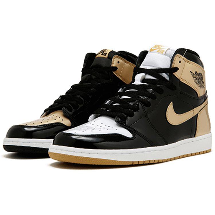 

Чоловічі кросівки Air Jordan 1 Retro High OG NRG Gold Top 3 Black Black-Metallic-Gold 861428-001 44.5
