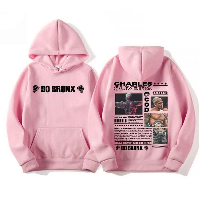 Limited Charles Oliveira Do Bronx Vintage Graphic Hoodies Men Women Fashion Cool Gothic Hoody Pullovers Casual Fleece Sweatshirt