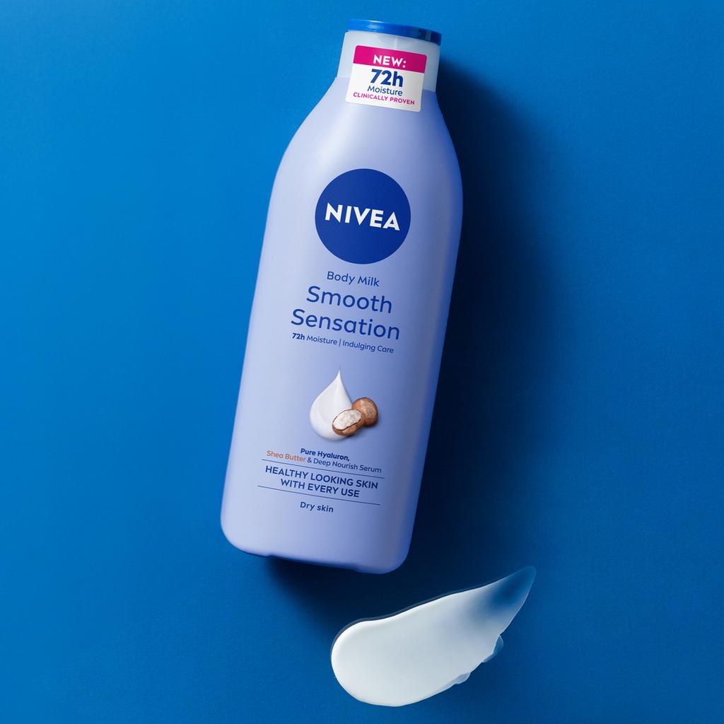 Nivea Wygładzające Mleczko Do Ciała Nawilżające 72H Skóra Sucha 400Ml