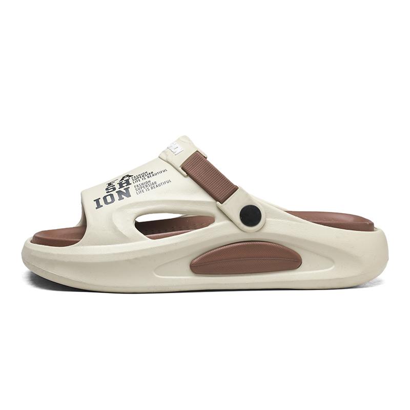 Soft and Comfortable Thick Bottom Sandals Beach Shoes Wear Resistant Indoor and Outdoor Bathroom Unisex Mens Slippers Fashion