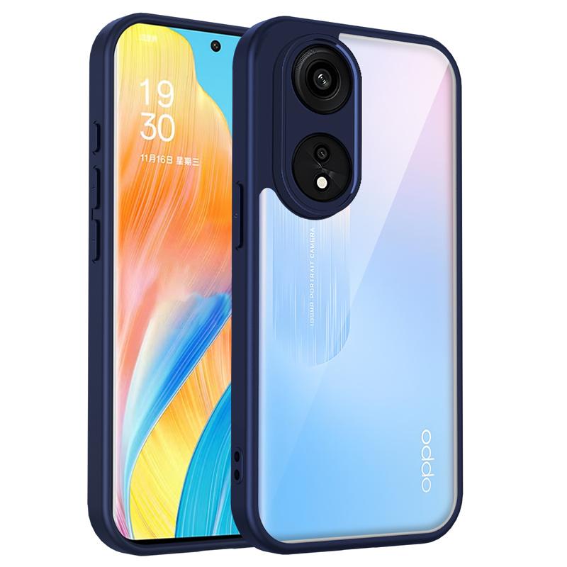OPPO A1 Pro 5G PHQ110 Case Shockproof Silicone Bumper Clear Back Hard Cover Matte Phone Case for OPPO A1 Pro A1Pro OppoA1Pro 5G