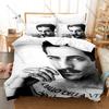 Funny Little Fears Album Cover Star Heart Tattoo Retro Portrait Print Duvet Cover + 2 Pillowcases Rock Fans 3pcs Bedding Set