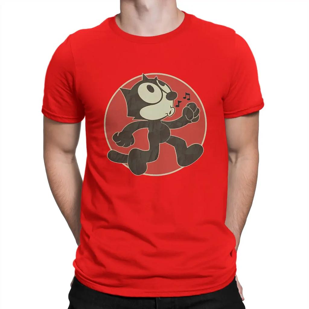 Cute T Shirt F-Felix The Cat Cartoon Cotton Clothing Casual Short Sleeve Crewneck Tee Shirt Unique T-Shirt Unisex