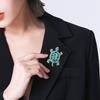 Sieviešu Bruņurupucis Piespraude Rhinestone Pretslīdes mākslīgā kristāla Nodiluma izturīgs uzvalks Apkakle Cepure Šalle Dekorācija Drēbes Piespraudes Izlaiduma ballīte Apģērbs Rotaslietas