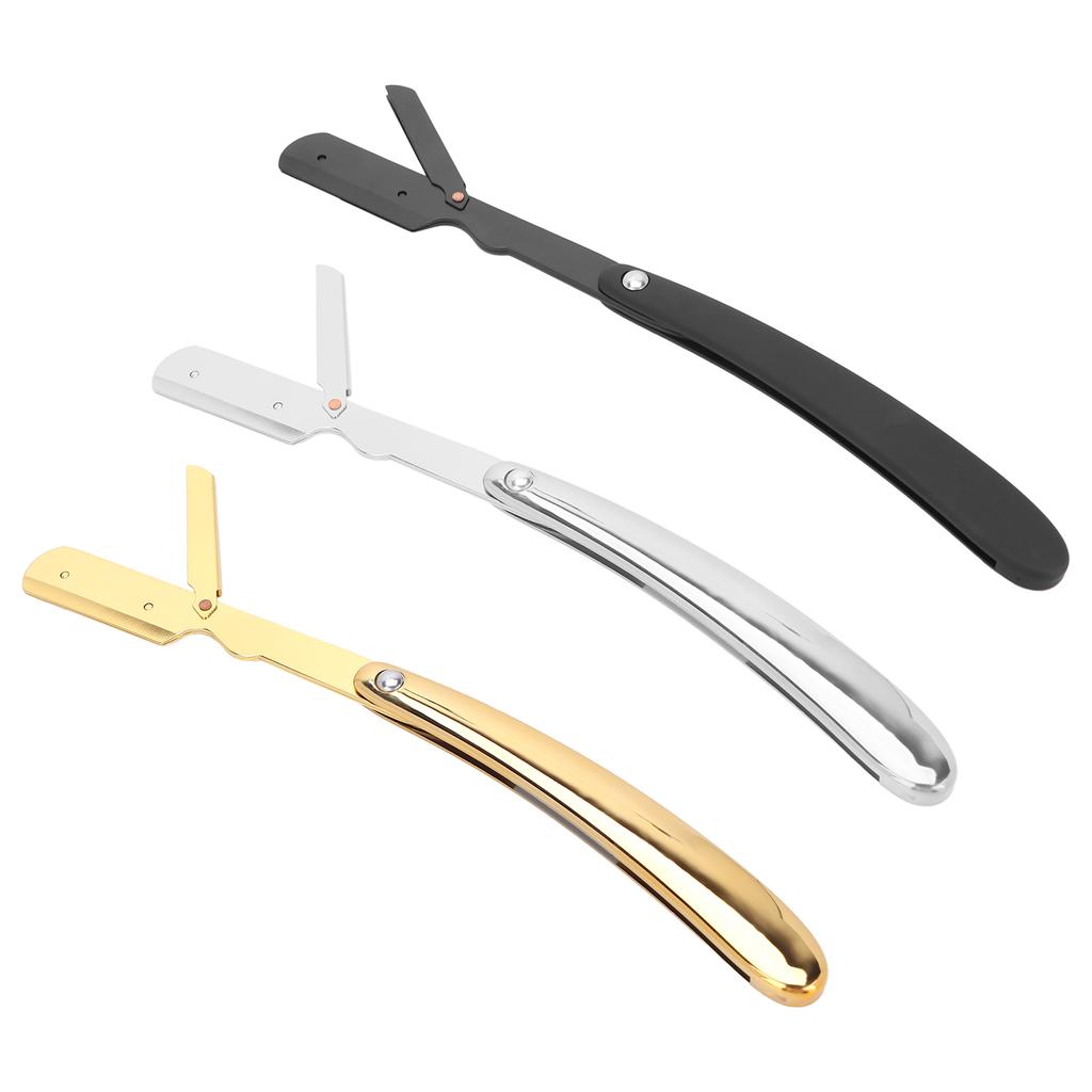 Men\'s Folding Handle  Plated Professional Straight   for Hair Salon (Without Blade)