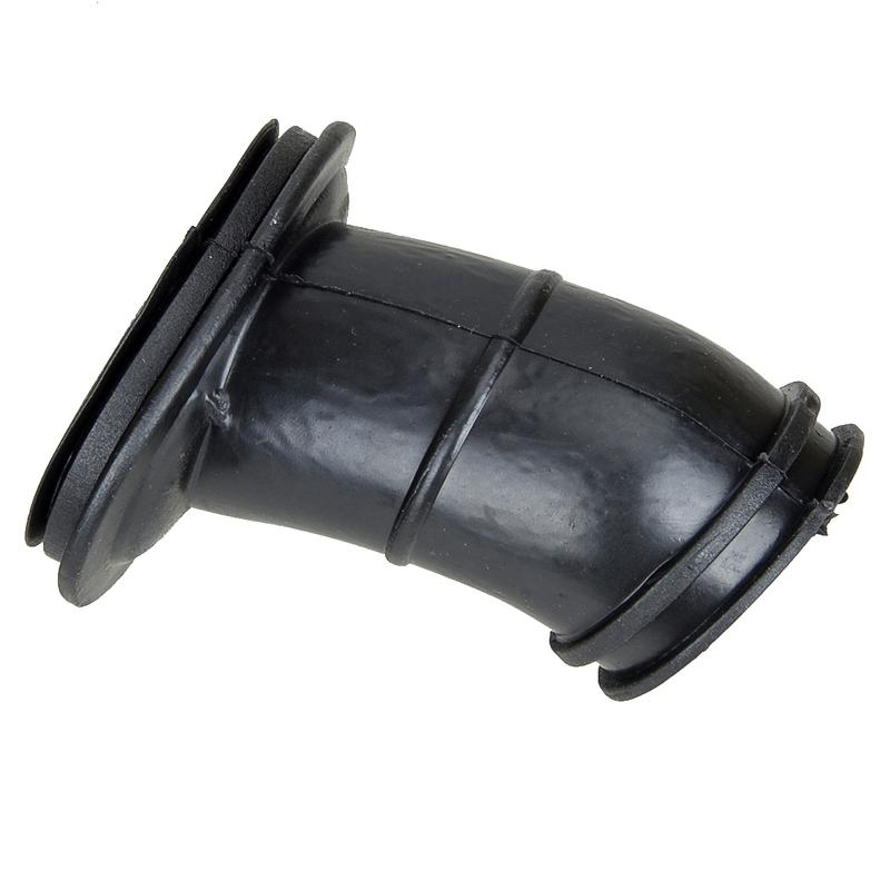 Motorcycle Black Rubber Air Filter Connector Adapter With Spring Clamp Fit For CG125 Accessories