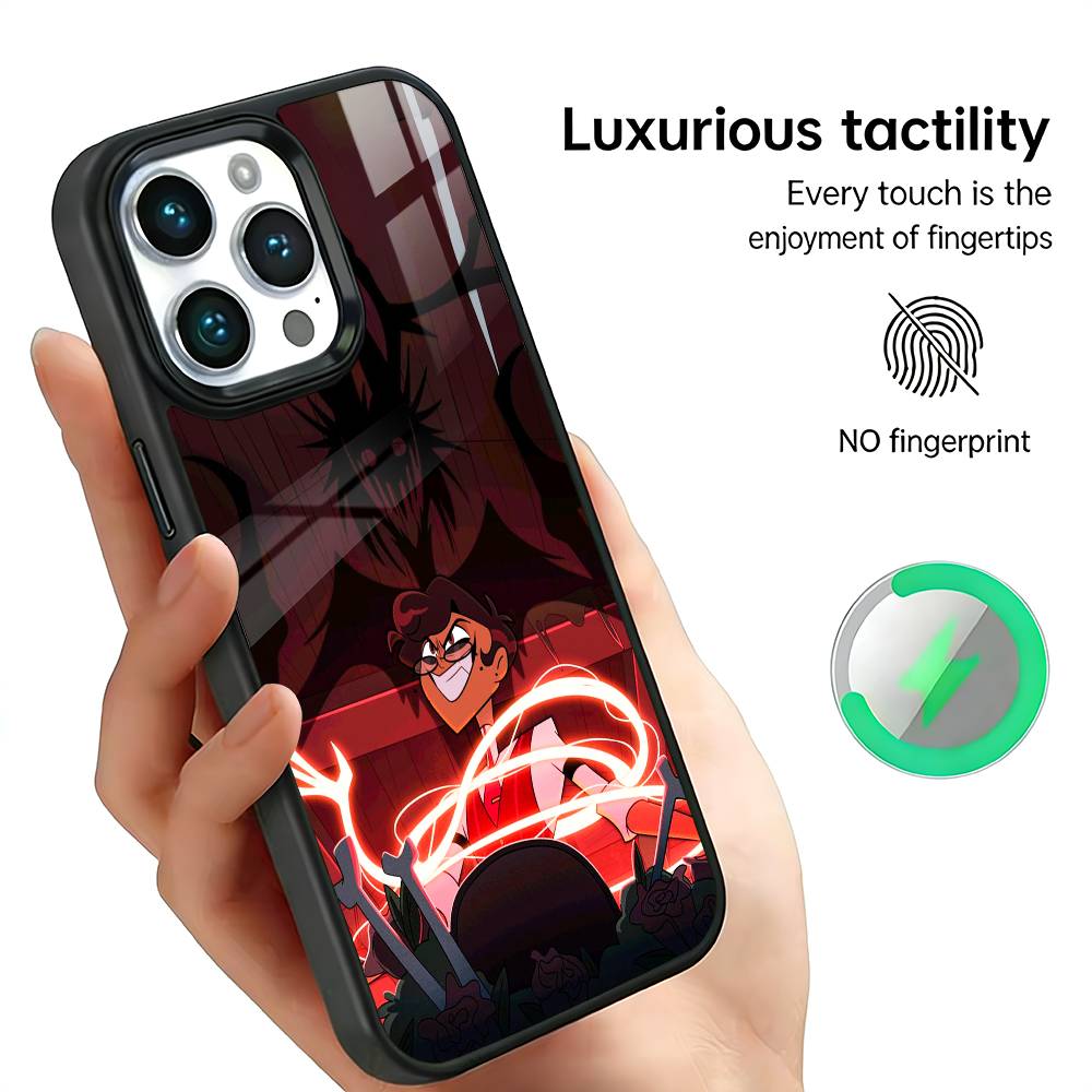 H-Hazbin H-Hotel Alastor Phone Case For iPhone17,16,15,14,13,12,11 Plus,Pro Max, New Magnetic Wireless Charging