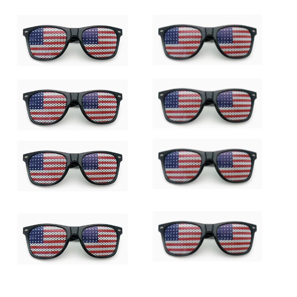 2026 USA Fan Kit Patriotic Supporter Set for Game Day Headband Sunglasses Watch Parties National Celebrations