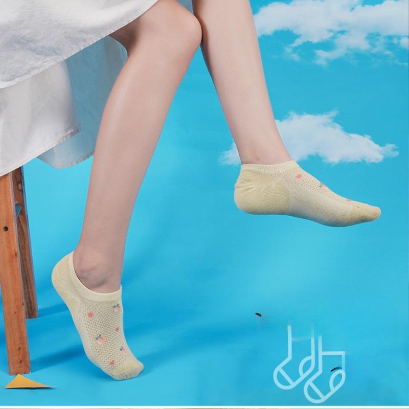 Socks Women Summer Sweat Absorbent Silicone Boat Socks Thin Cute Mesh Women's Socks Thin Short Socks Invisible Socks