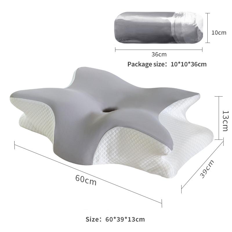 Cervical Pillow, Memory Foam Contour Pillow, Butterfly Shaped Bed Pillows for Side Sleeper Ergonomic Orthopedic Sleeping Pillow