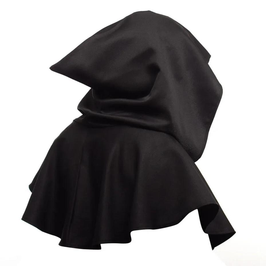 1 Pcs Unisex Men Medieval Costume Renaissance Cloak Hat Halloween Witch Cosplay Costume Hooded Cape Hat Hats For Women