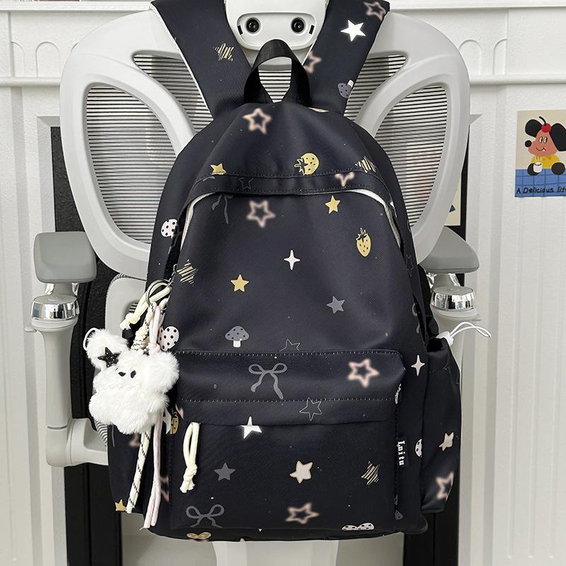 Schoolbag High-value Schoolbag Large Capacity Korean Version of Junior High School Students Female College Students Backpack Ins Wind High School