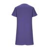 Summer Cotton Linen Dress for Women Casual Short Sleeve V Neck Mini T-Shirt Dress Loose A-line Short Sundress