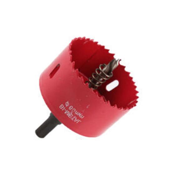 60/65/80/100 mm roter Lochsägen-Bohrer aus Metall, Holz, Kunststoff, Eisenplatte, Lochöffner