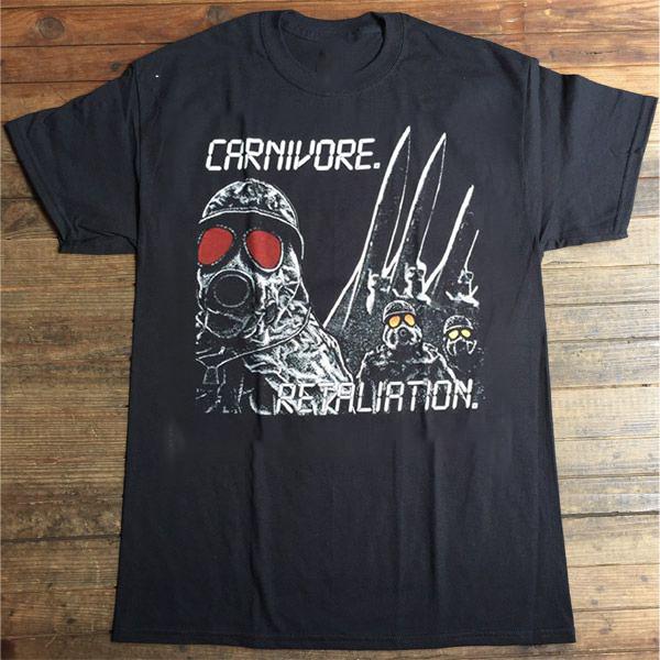 CARNIVORE Band Retaliation Album Short Sleeve Unisex Tee Cotton Shirt AL475 Unisex T-Shirt M