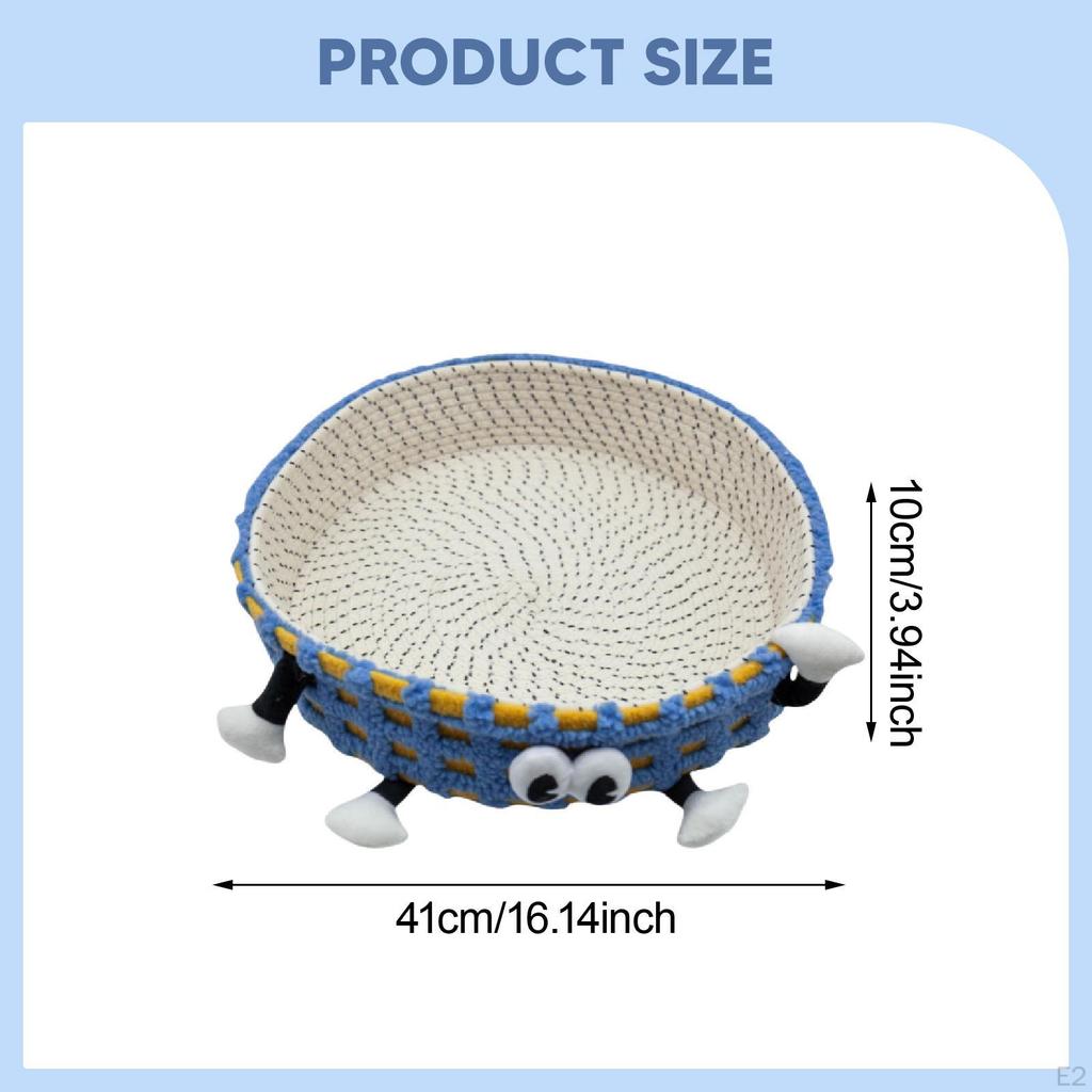 Braided Cat House, Sleeping Bed, Furniture Protector, Hand-Woven Scratching Post, Pet House for