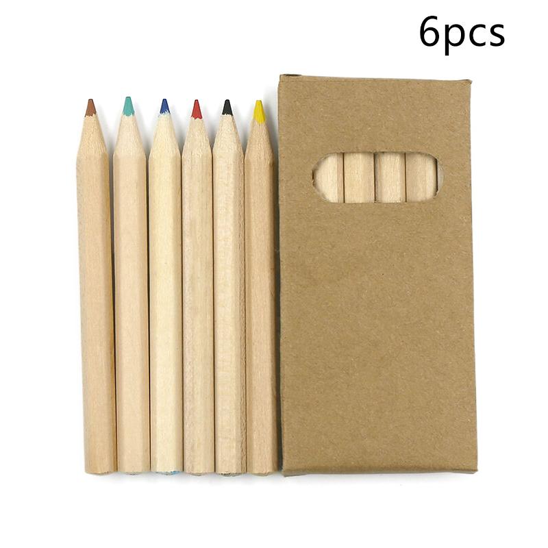 

1/5/10 Коробки Багатофункціональні Олівці Учні Декоративні Дитячі Олівці Дерев яні Кольорові Аксесуари 6PCS