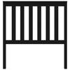 VidaXL Headboard Black 96x6x101 Cm Solid Pine Wood 818504