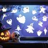 Removable Glass Decals Halloween Ghost Window Clings, Static Stickers, Waterproof Easy Application Stickers Decals, Spooky Home Decor for Indoor