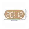 Clear Digital Clock with Lighted Base | LowProfile Compact Design, EasytoUse Top Buttons, Alarm