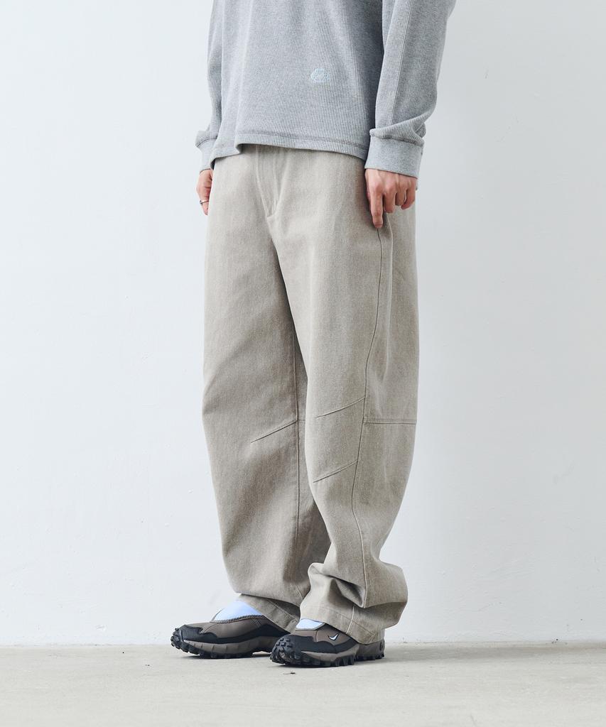 Nontai Pigment Curved Wide Pants Vol.2 (Beige)