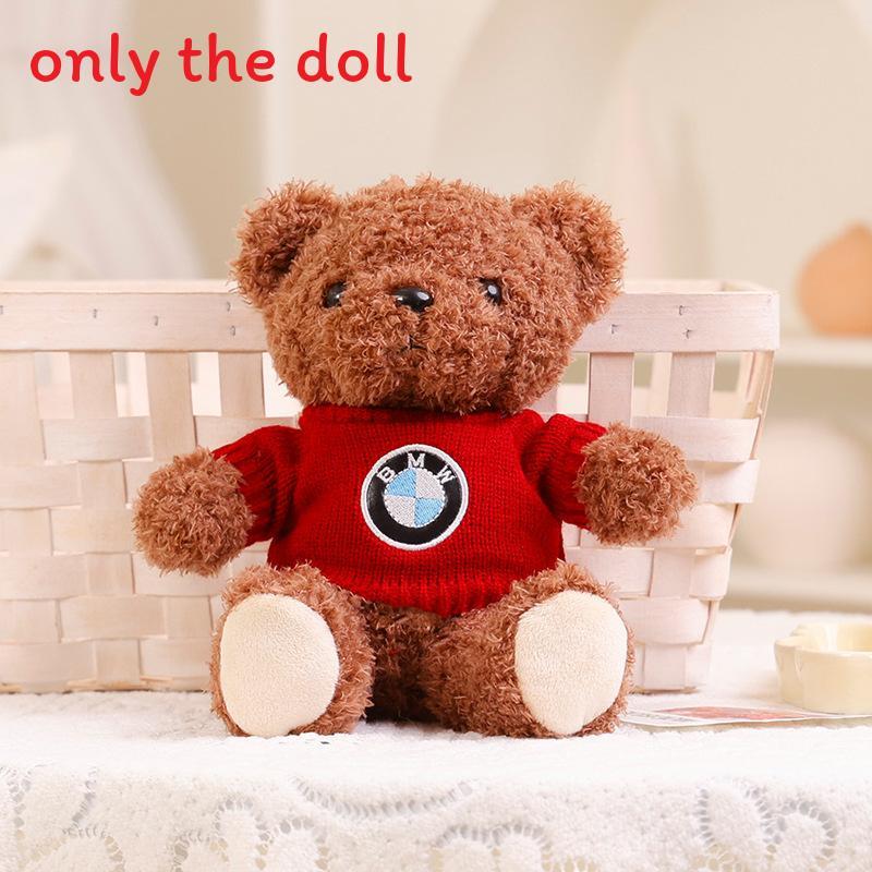 License Plate Cute Pattern Knitted Sweater Teddy Bear Toy Plush