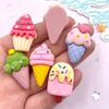 6-Piece Polyresin Ice Cream & Cupcake Fridge Magnets Set – Decorative Refrigerator Magnets for Office, Kitchen & Locker