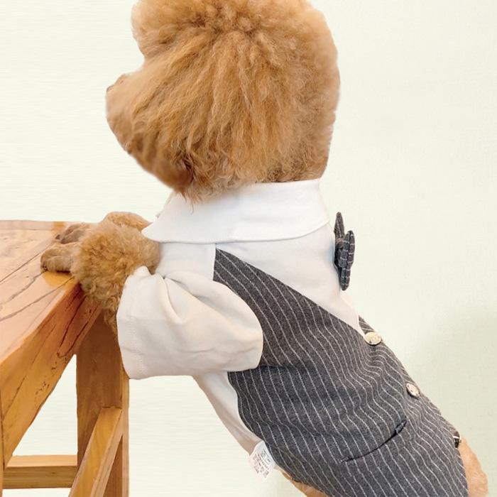 Pet Gentleman Formal Suit: Stylish Dog Clothing for Weddings