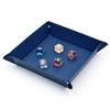 PU Leather Bedside Storage Tray Folding Desktop Organizer