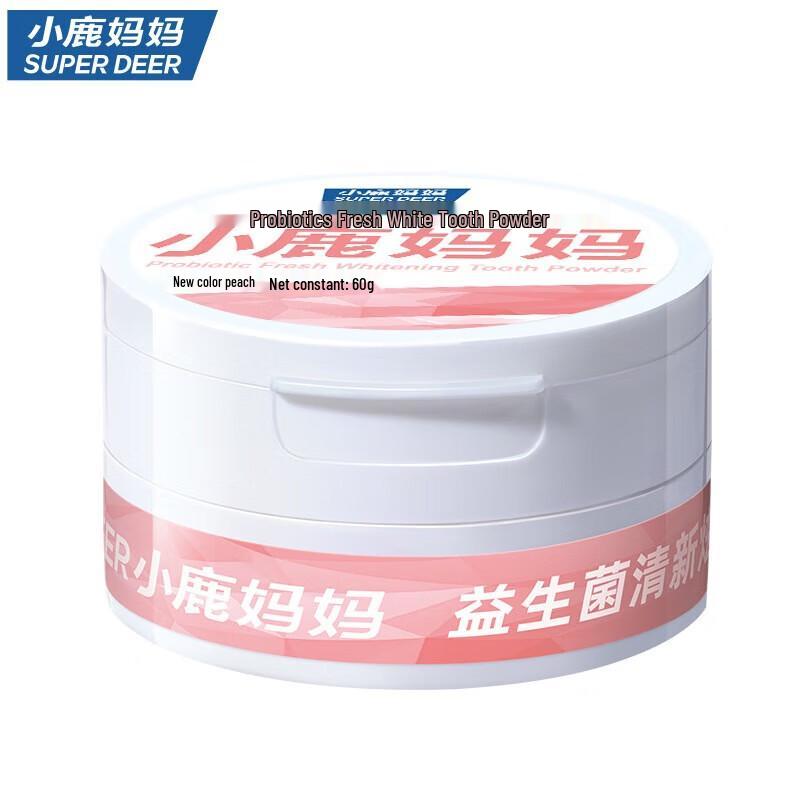 

Fawnmum Peach Probiotic Tooth Powder 5x50g Pack