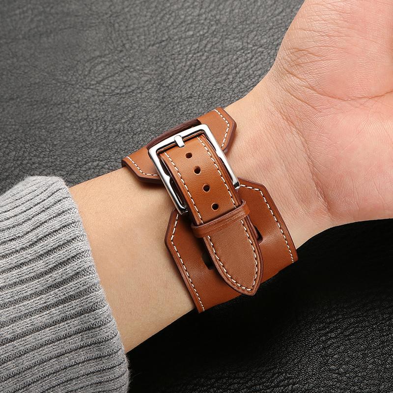 Strap for apple watch band 44mm 49mm 46mm 45mm 41MM 40mm Genuine leather bracelet watchband iwatch series 11 10 8 7 6 SE Ultra 2