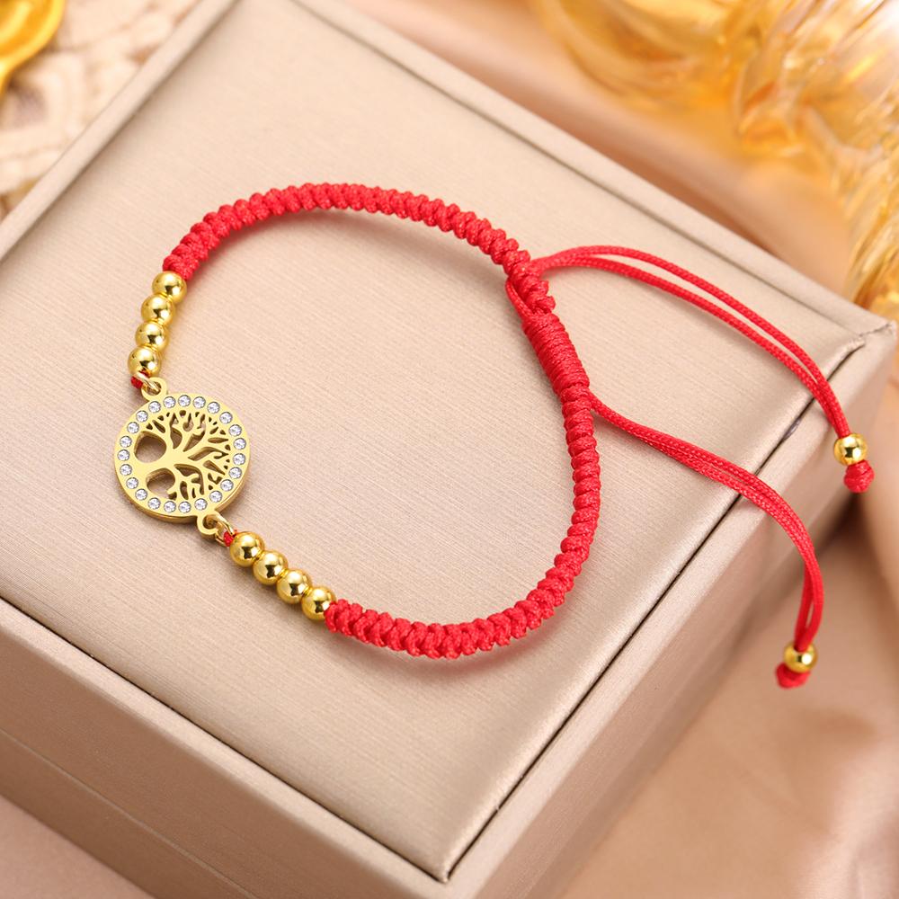 Dawapara Tree of Life Bracelet for Women Positive Energy Growth and Strength Amulet Stainless Steel Minimalist Couple Jewelry