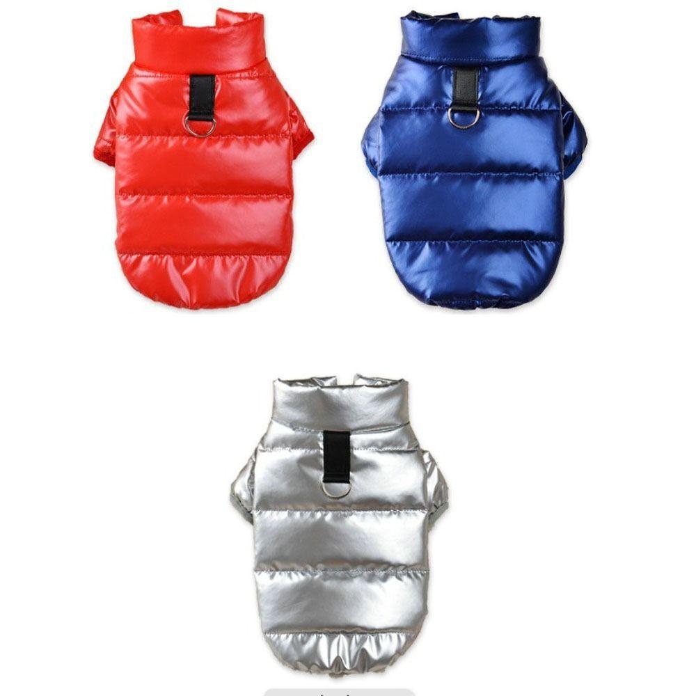 Thicken Winter Dog Clothes Bright Color Pet Coat Outfits Casual Puppy Jacket Clothing  Pet Supplies