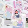 10Pcs Cute Korean Kpop Photocard Holder 3-inch Photocard Back Card Foldable Card Holder Decor Paper Board DIY Packing Material
