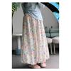 Summer Fashion Floral Print Pants High Waist Wide Leg A Line for Women