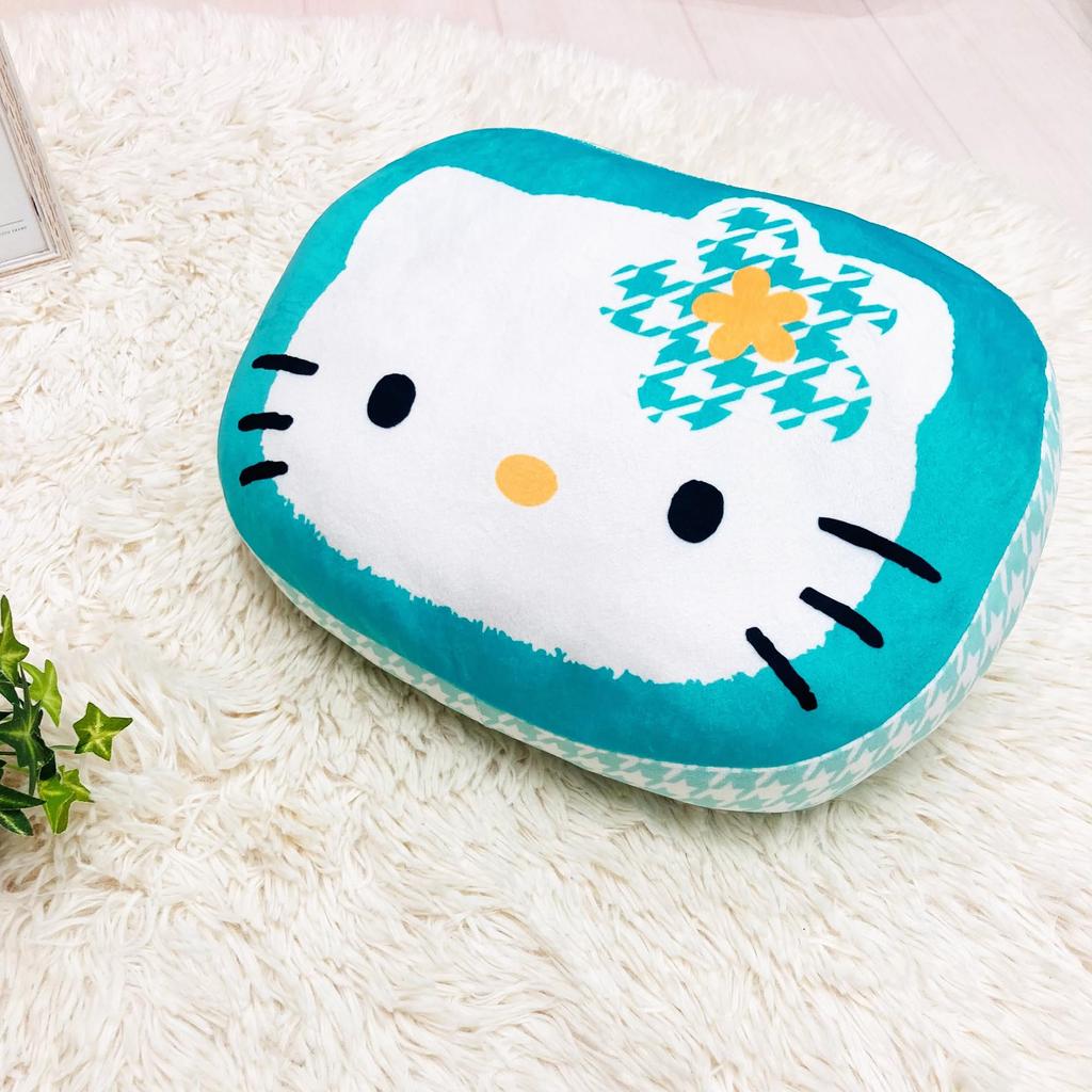 MORIPiLO Sanrio Hello Kitty Pute 32x23x10cm Karaktervarer Kroppspute Plysj Kaohana Grønn Morishita 4621607