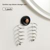Stainless Steel Bathroom Storage Rack With Rotating Suction Cup For Shaving Razors And Toiletries