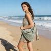 Summer Seaside Vacation Style Leisure Bohemian Style Fringed Linen Rope Woven Shoulder Messenger Bag Women'S Bag