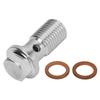Bullone banjo M11 X 1.25 23mm Alta Capacità di Carico Metallo Costruzione Solida per Sistema Olio Carburante
