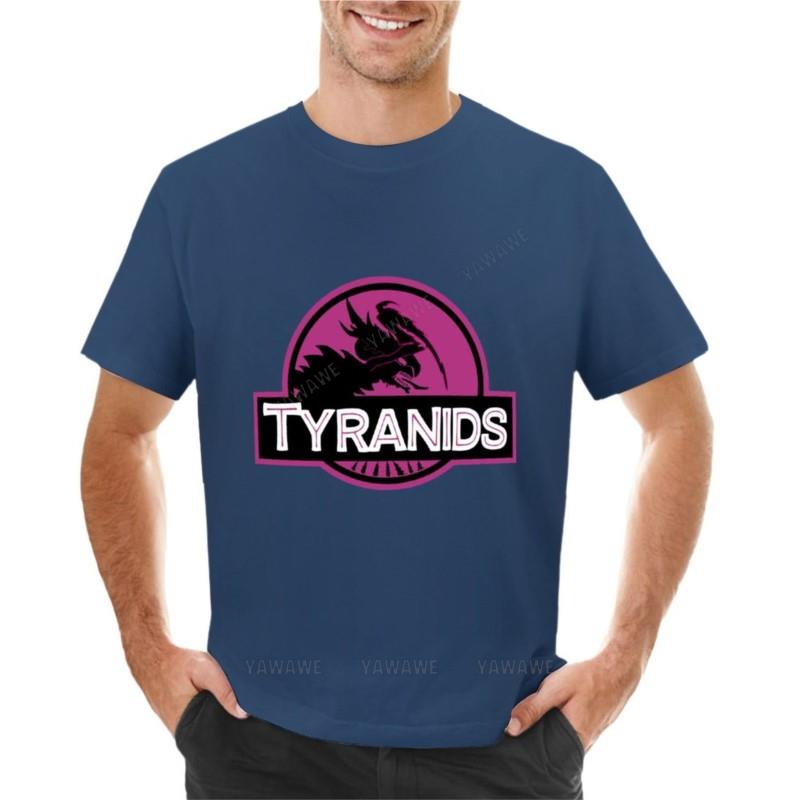 man o-neck top teeshirt Tyranids Jurrasic Park Shirt Short Tee shirt korean fashion plain white t shirts men S